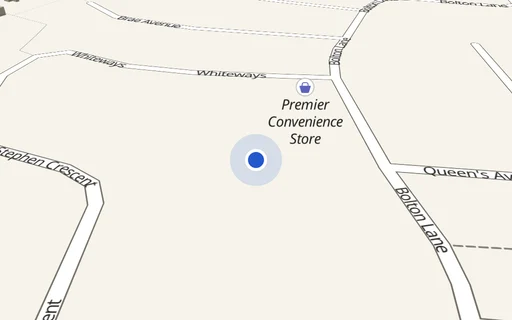 Location map: Driveway on Bolton Lane