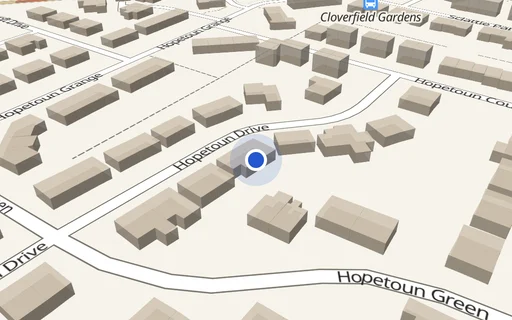 Location map: Parking on Hopetoun Dr, AB21