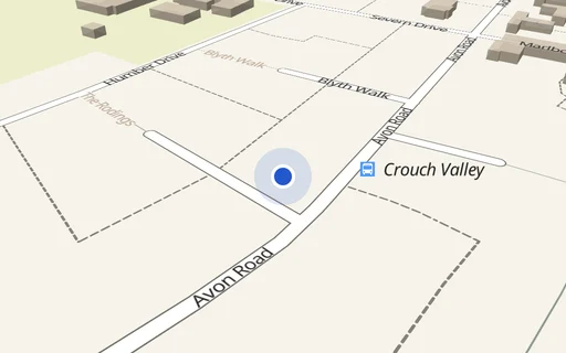 Location map: R/O 66/68 Avon Road