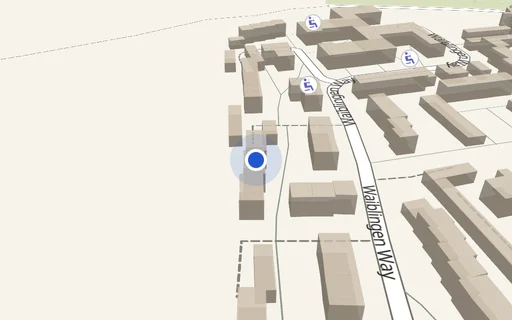 Location map: Waiblingen Way (adj No 112) Devizes, Wiltshire