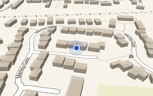 Location map: Driveway on Merley Gate
