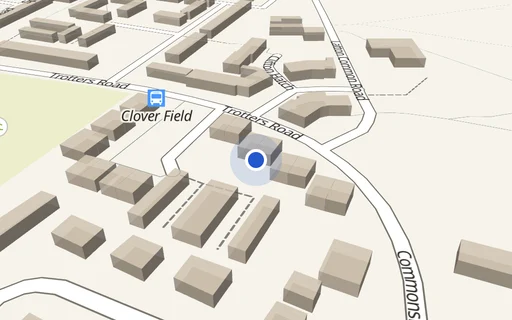 Location map: Clover Field (access adj 22) off Trotters Road, Harlow