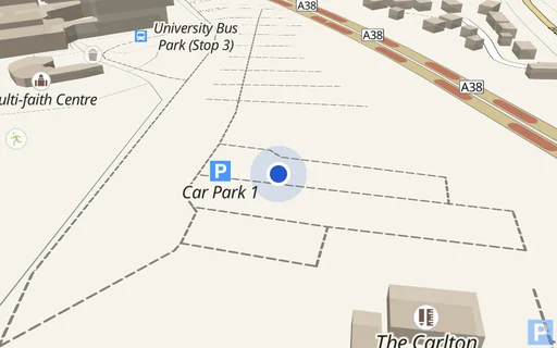 Location map: Allocated Space on Etruria Gardens
