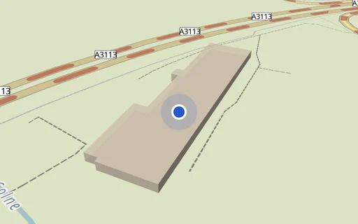 Location map: Spout Lane (opp 36) Stanwell