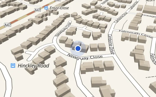 Location map: Parking Space to Rent in Nuneaton, CV11