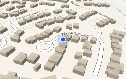 Location map: Driveway on Brierie Hills Court, Crosslee