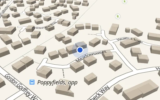 Location map: Driveway on Meadowsweet, Horsford
