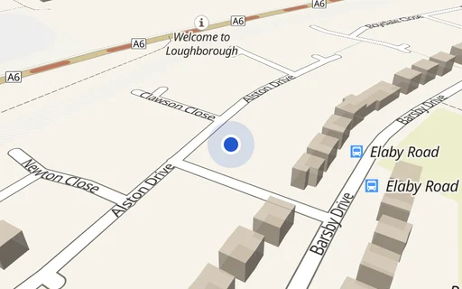 Location map: Driveway on Alston Drive