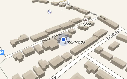 Location map: Driveway on New Street