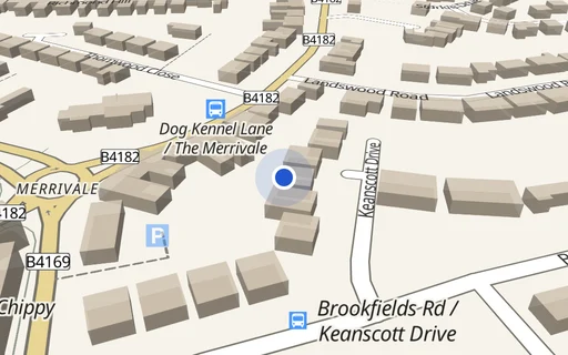 Location map: Driveway on Keanscott Drive