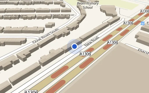 Location map: R/O 295/305 New Road