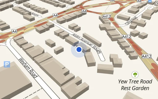 Location map: Aldin Avenue South Slough