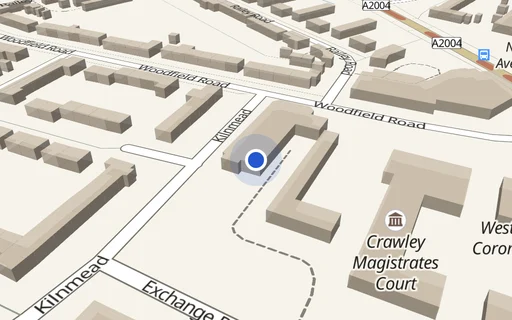 Location map: Driveway on Kilnmead