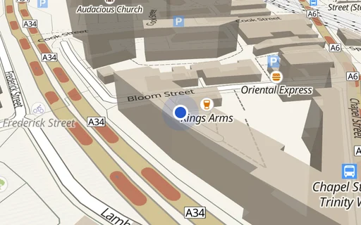 Location map: Parking on City Point 2, M3