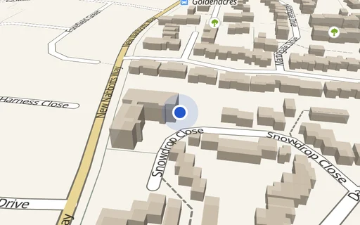 Location map: Snowdrop Close