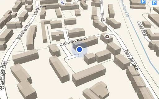 Location map: Colston Road (access adj 12-18) Devizes, Wiltshire
