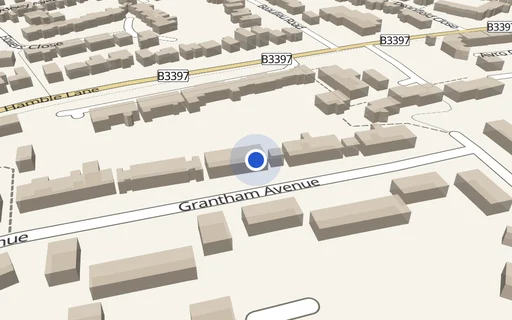 Location map: Grantham Avenue (access adj 7) Hamble, Southampton