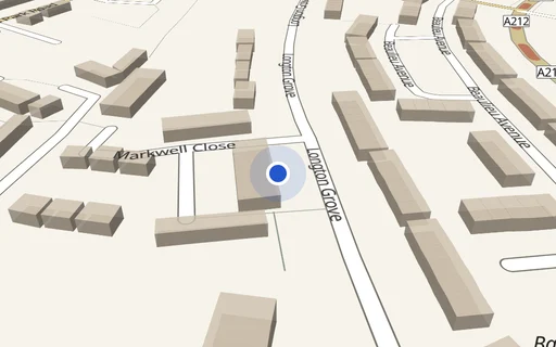 Location map: Markwell Close