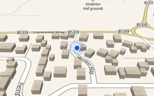 Location map: Driveway on Honiton way
