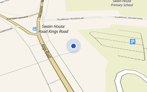 Location map: Car Park on Kings Road