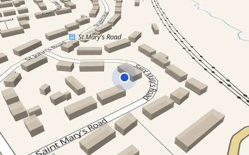 Location map: St Marys Road (access adj House 1-3) Frome, Somerset