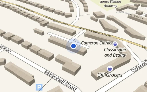 Location map: Regent Court, Stoke Poges Lane, Slough