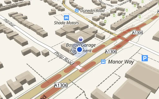 Location map: Cherry Tree Lane