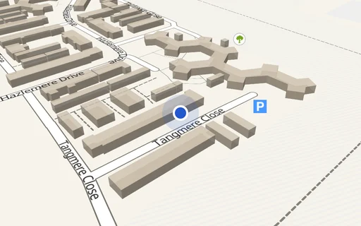 Location map: Tangmere Close