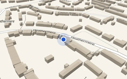 Location map: Heathermere, Letchworth, Herts