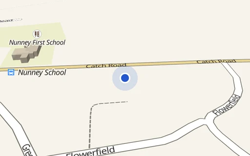 Location map: Flowerfield access adj 29 Nunney Frome Somerset