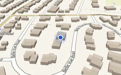 Location map: Garage on 11-15 Belle Vue Road