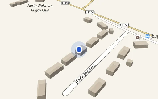 Location map: Driveway on Park Avenue