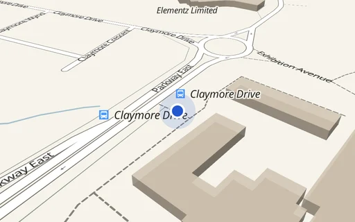 Location map: Parking on Belvilla Bridge Of Don Sea View, AB23