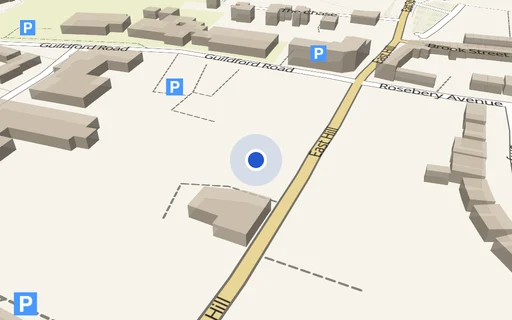 Location map: Parking Space I, East Hill, Essex, Colchester