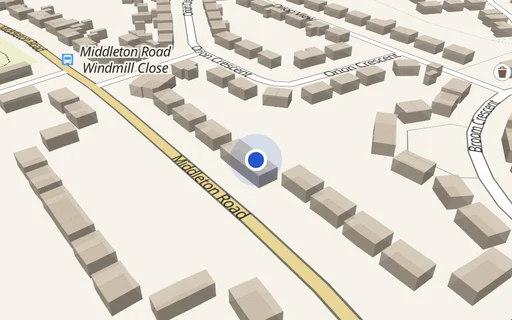 Location map: Parking on Middleton Road, LS10