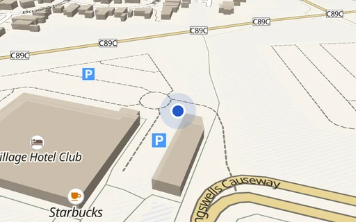Location map: Parking at Prime Four Business Park, AB15 8PU