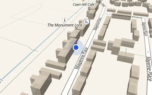 Location map: Mayenne Place (adj House 107) Devizes, Wiltshire