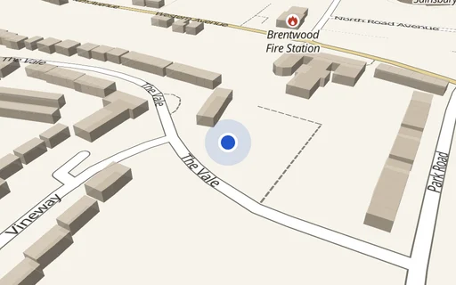 Location map: R/O 1 The Vale