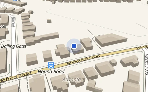 Location map: Parking on Bridgford Rd, NG2