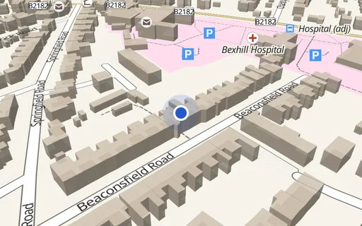 Location map: Beaconsfield Road (between House 28-30) Bexhill-on- Sea, East Sussex