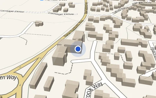Location map: Crocus Way