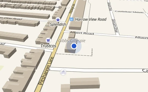 Location map: Maybury Court