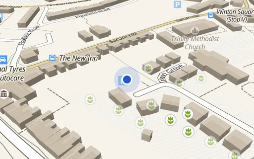 Location map: Car Park on Close Carpark