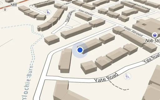 Location map: Parking on Mountainblue St, G31
