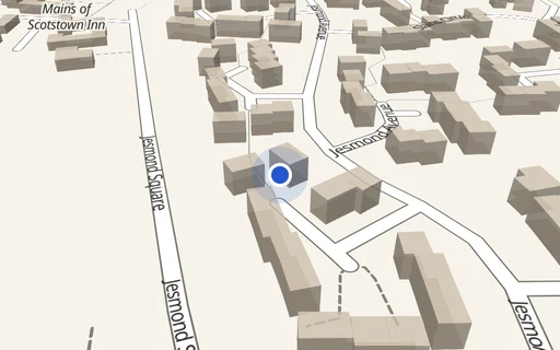 Location map: Parking on Jesmond Ave, AB22
