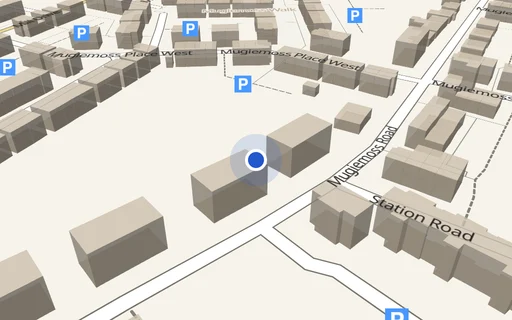 Location map: Driveway on Muggiemoss Drive