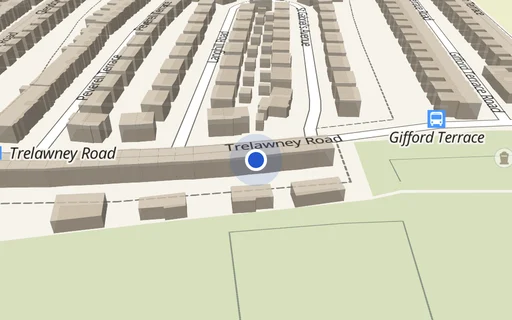 Location map: Trelawney Yard/Trelawney Lane