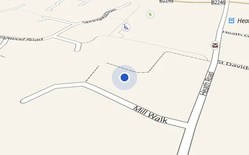 Location map: Off Mill Walk