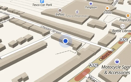 Location map: Chester Street