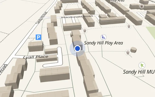 Location map: Lyall Place